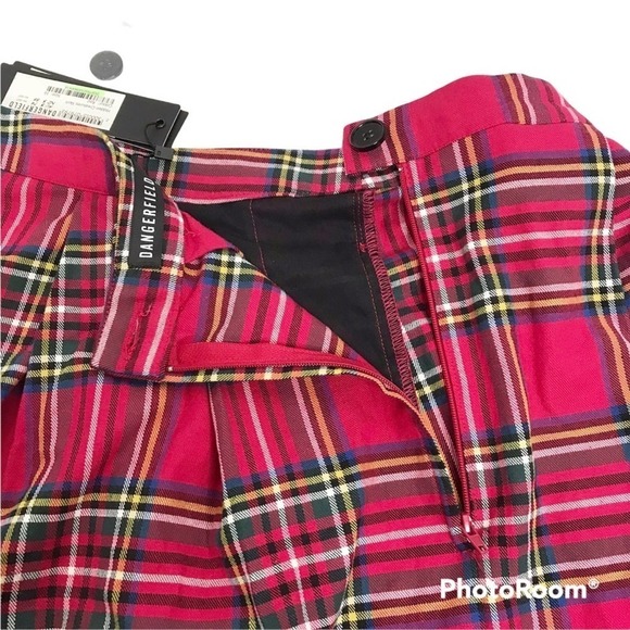 Modcloth Dangerfield red plaid school girl skirt size 16 NWT - Picture 6 of 8